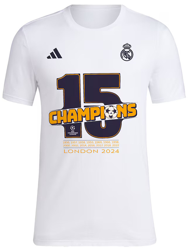 Real madrid maglia dei campioni 15 divisa da calcio bianca maglia da calcio abbigliamento sportivo uomo 2024-2025